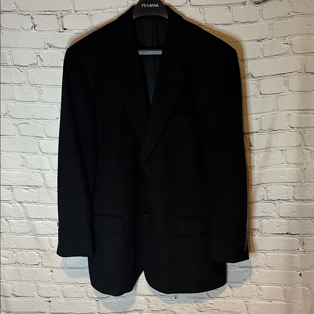 Men's Macy's Club Room Black Wool & Cashmere Blazer